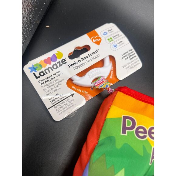 Peek-a-Boo Forest Friends Lamaze Baby Book Interactive Soft Cloth Crinkle Book - Picture 3 of 4